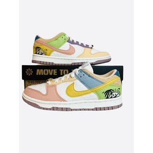 Nike Women's Dunk Low SE Sun Club Multicolor DQ0265-100 Sneaker Shoes Size 7